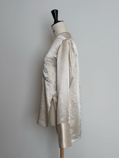 plain satin shirt